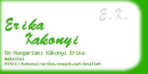 erika kakonyi business card