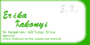 erika kakonyi business card